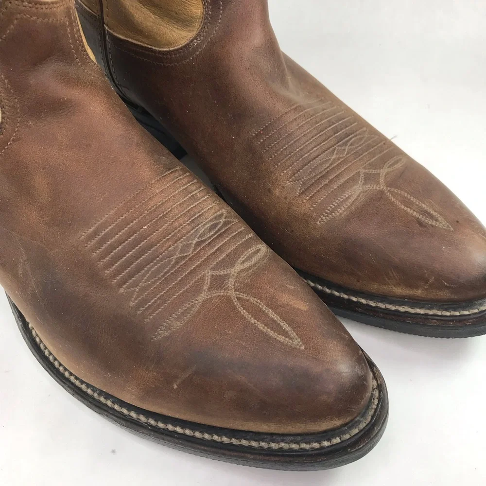 Chippewa Mens Size 11.5D Brown Leather Cowboy Boots USA